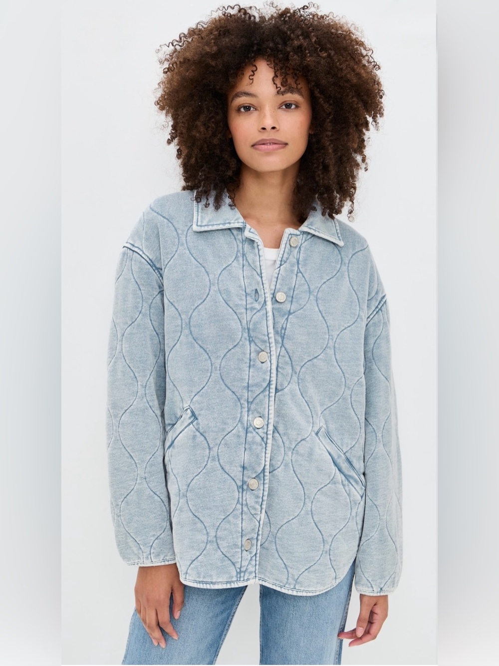 Z Supply NWOT Boulder Knit Denim Jacket - Picture 1 of 5
